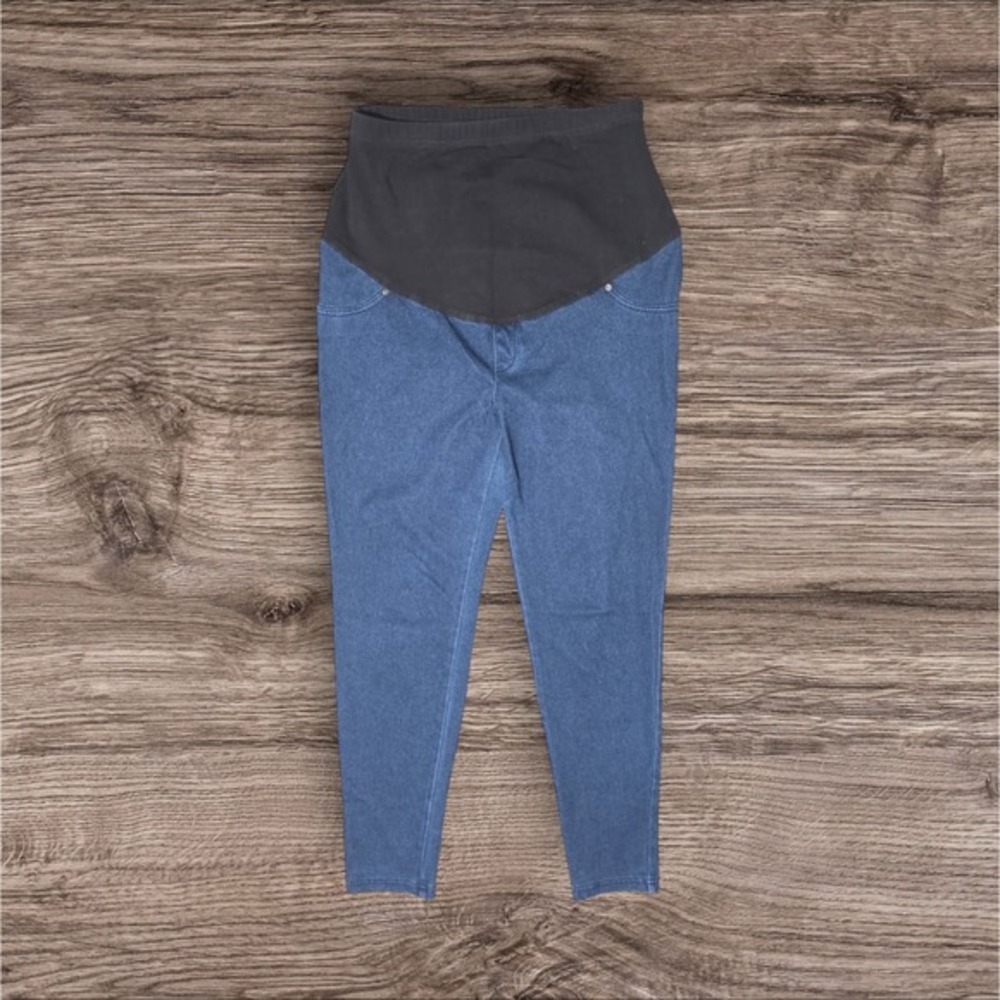 Time And True Jeans‎ Womens Medium 8/10 Blue Maternity Skinny Comfort Belly Band